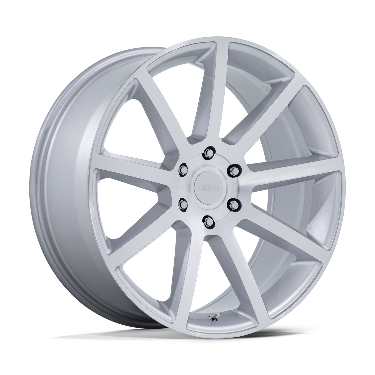 Set 4 20" Petrol PE007 P6E Gloss Silver Machined Face 20x9.5 Wheels 6x5.5 25mm