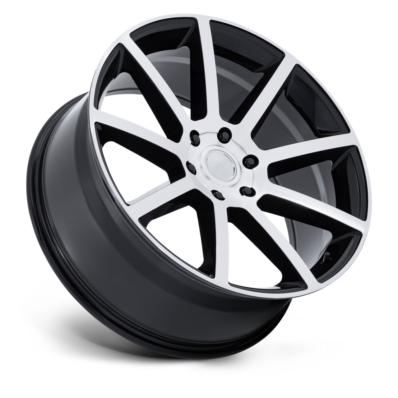 22" Petrol PE007 P6E Gloss Black Machined Face 22x9.5 Wheel 6x135 30mm SUV Rim