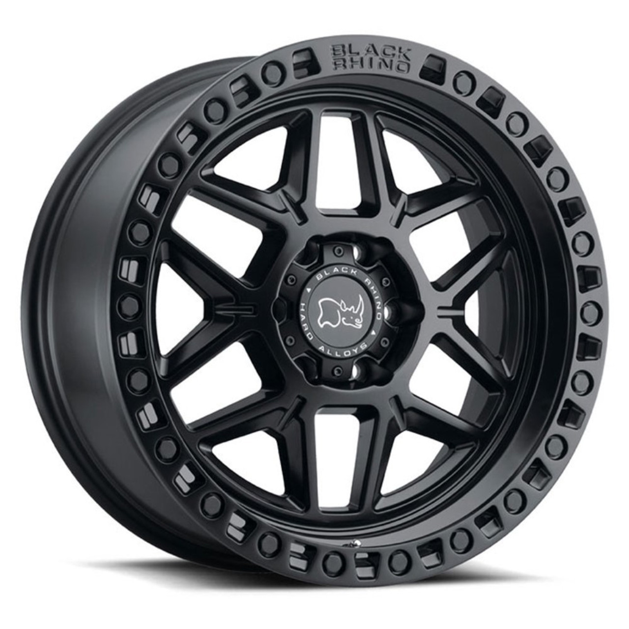 Set 4 Black Rhino Kelso 17x9 5x5 Matte Black Wheels 17" 0mm For Jeep Truck Rims