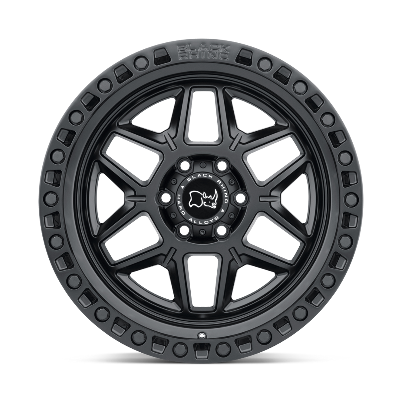 Set 4 Black Rhino Kelso 17x9 5x5 Matte Black Wheels 17" 0mm For Jeep Truck Rims