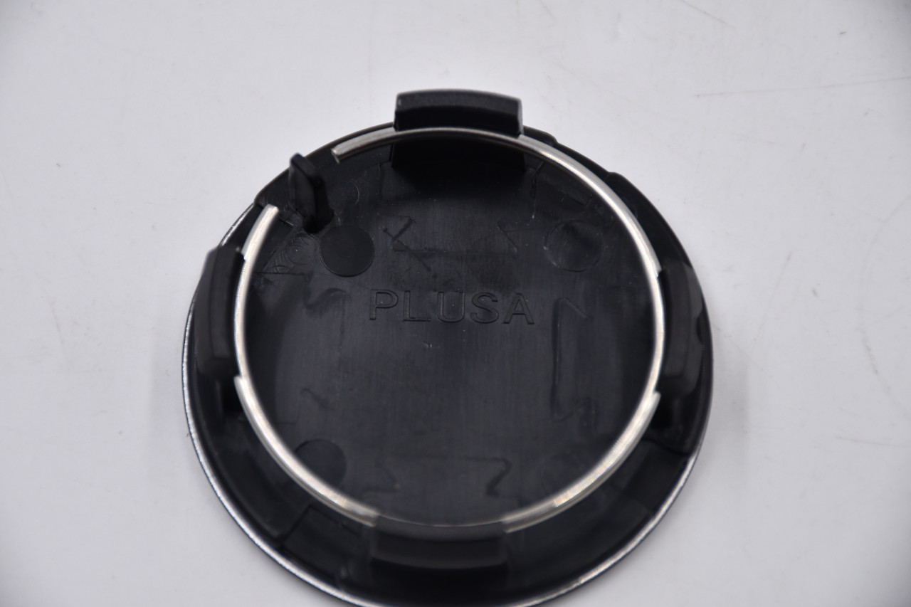 OZ Flat Black/Chrome Logo Wheel Center Cap Hub Cap PLUSA(MSW) 2.25" MSW by Oz Snap in