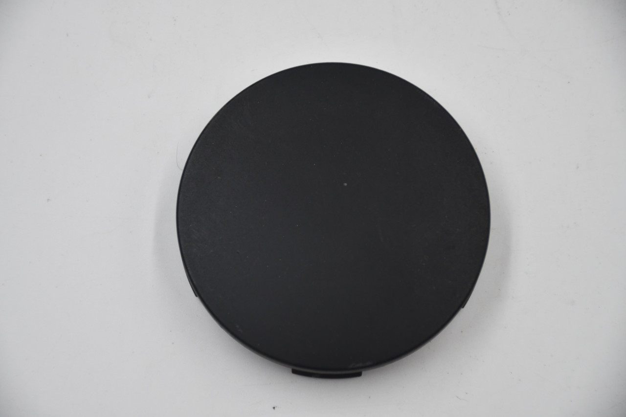 AfterMarket Flat Black Wheel Center Cap Hub Cap (BL)N37 2.5" Blank No Logo Black Snap in
