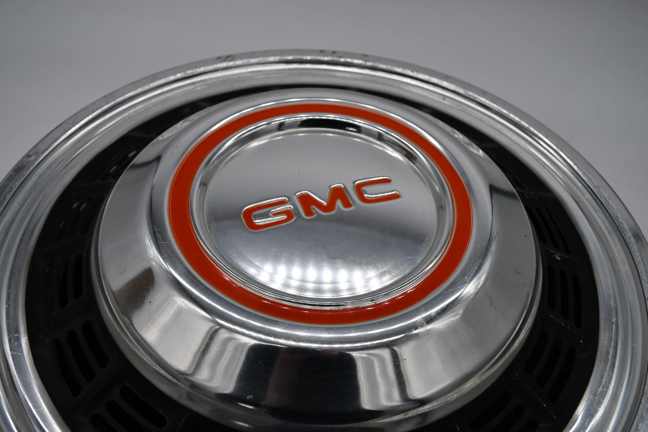 GMC Orange Logo Wheel Center Cap Hub Cap GMCDUALLYCAMPERVAN 16" 75-86 C30 3500 Dually 16.5" 2 Fronts 2 Rears