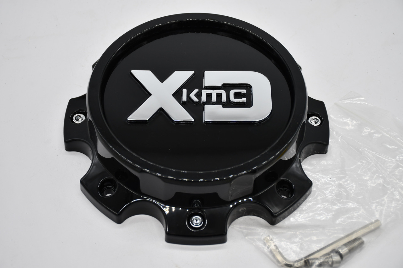 XD Gloss Black Wheel Center Cap Hub Cap UCAP-XD843-Front-A-S1(GB) 8" XD843 Dually Front