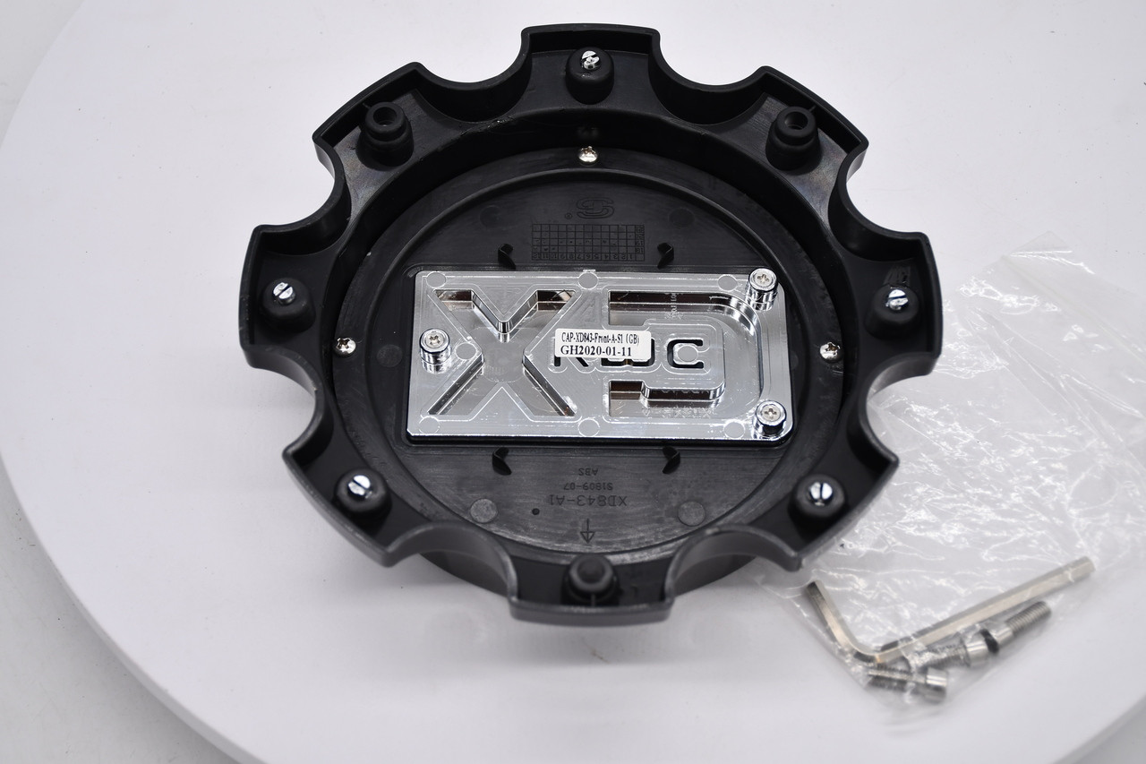 XD Gloss Black Wheel Center Cap Hub Cap UCAP-XD843-Front-A-S1(GB) 8" XD843 Dually Front