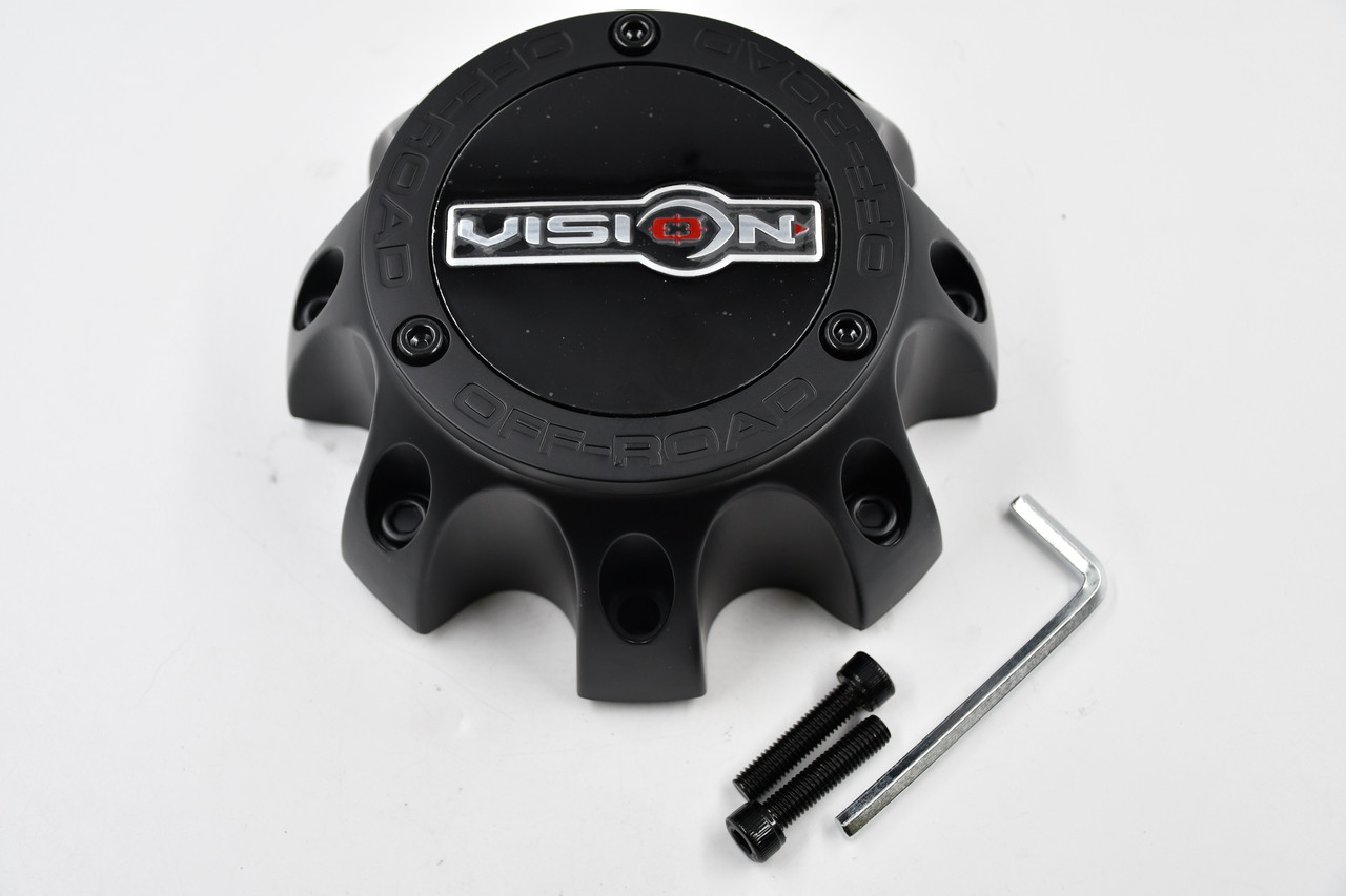 Vision Nemesis 111 8 Lug Matte Black Wheel C111MB-8V Center Cap 8x6.5 8x170