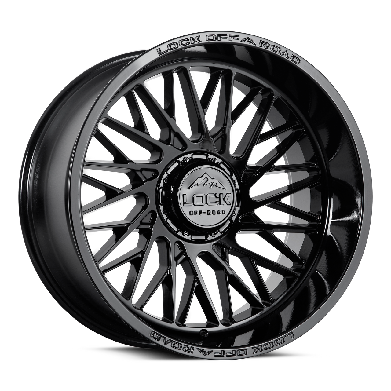 20" Lock Extreme Bandit Gloss Black 20x9 Wheel 8x6.5 1mm Truck Rim BANDIT-2986GB
