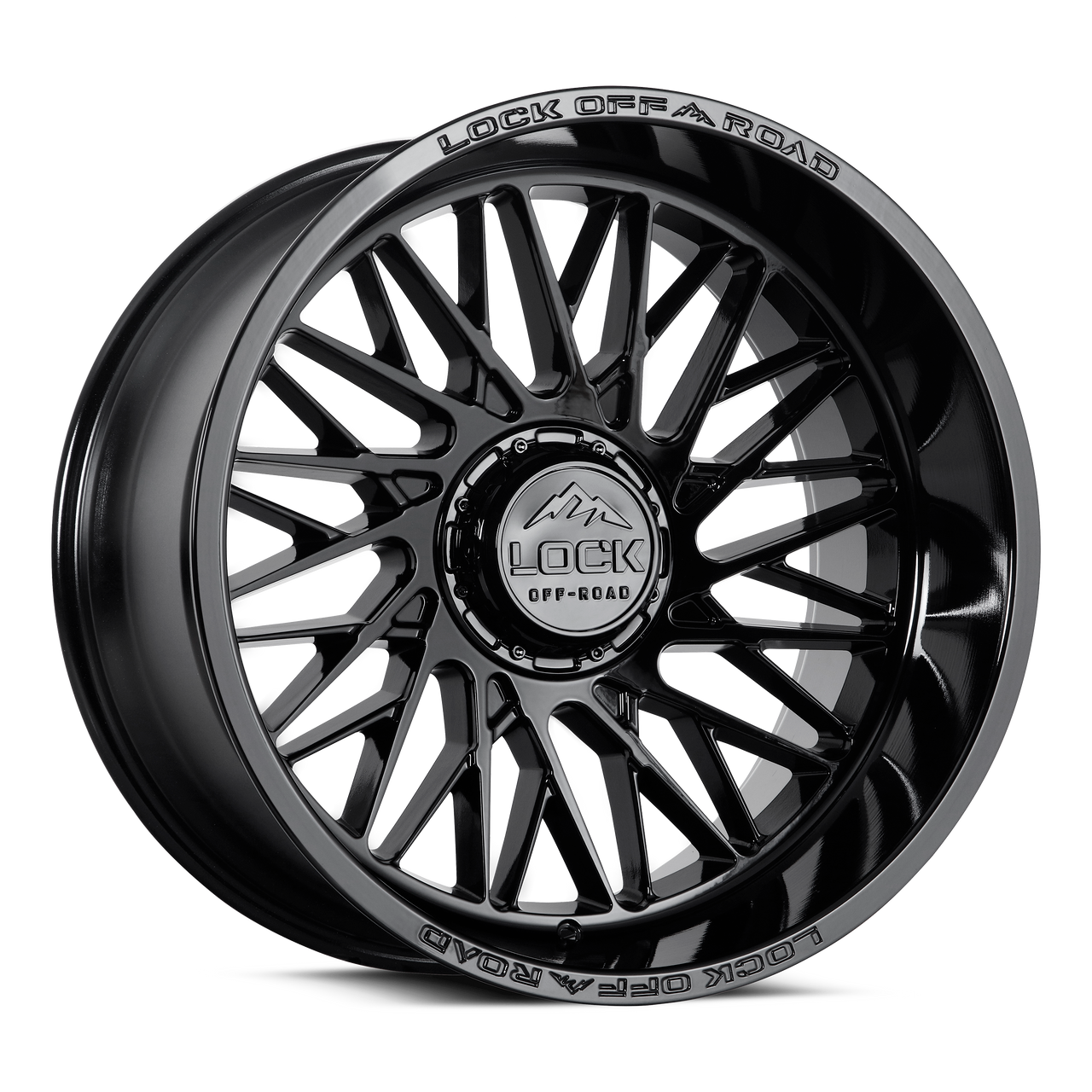 20" Lock Extreme Bandit Gloss Black 20x10 8x6.5 18mm Truck Wheel BANDIT-2186GB