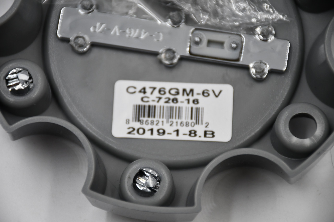 Vision Gun Metal/ Flat Black/Chrome Wheel Center Cap Hub Cap C476GM-6V 5" Vision Bolt On 6 Lug