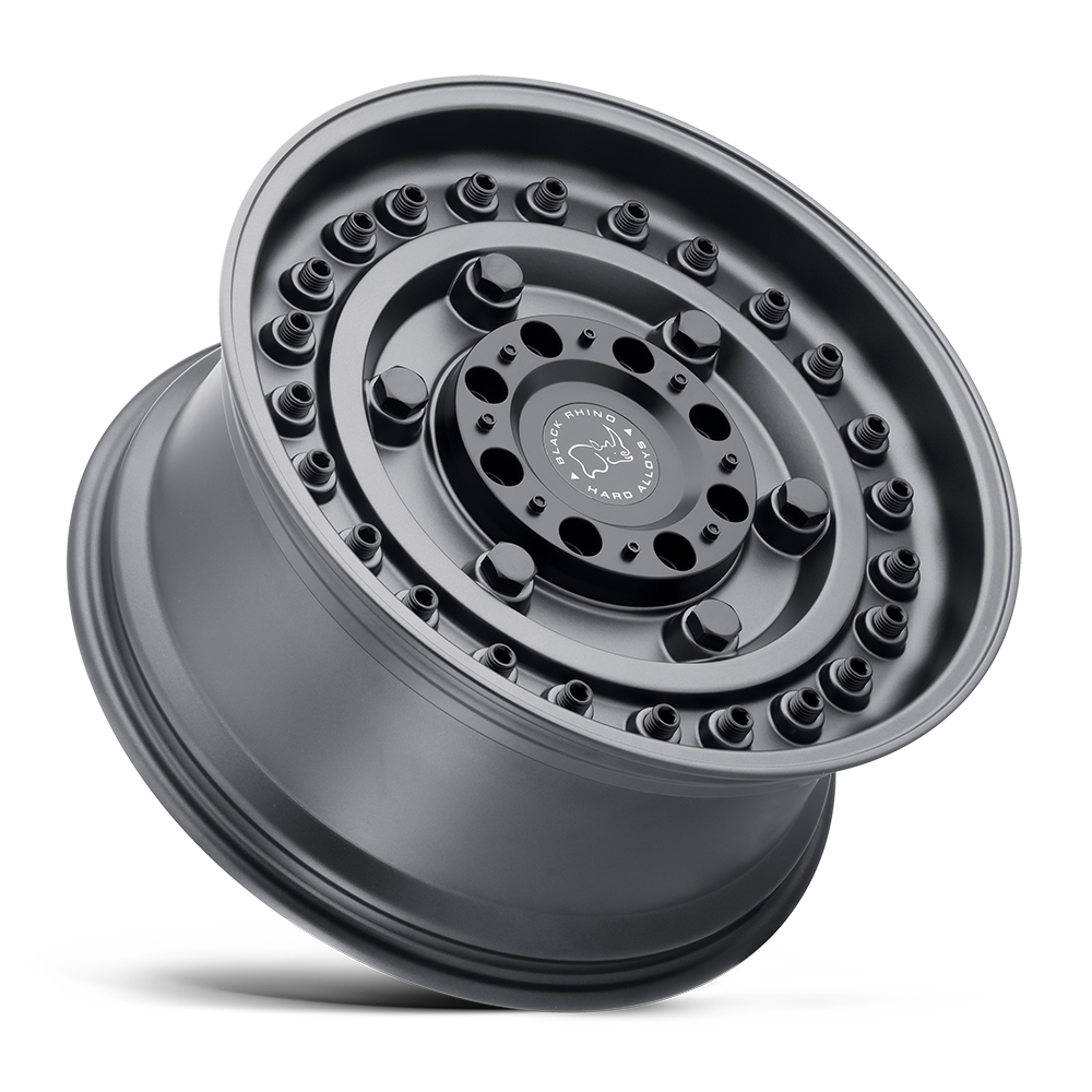 Set 4 Black Rhino Armory 17x9.5 8x6.5 Gun Black Wheels 17" 6mm Truck Rims