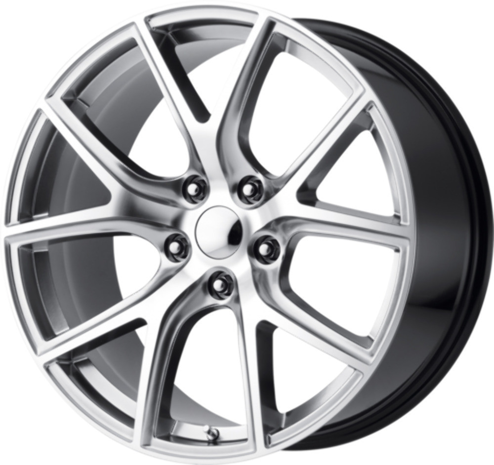 Set 4 20" Performance Replicas PR181 20x10 5x5 Hyper Silver Machined Wheels 50mm