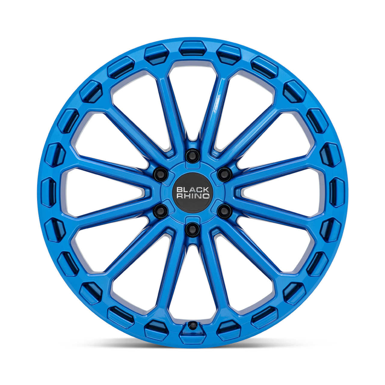 Set 4 Black Rhino Kaizen 17x9.5 6x5.5 Dearborn Blue Wheels 17" -12mm Rims