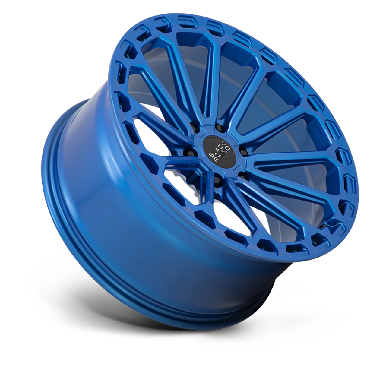 Set 4 Black Rhino Kaizen 17x9.5 6x5.5 Dearborn Blue Wheels 17" -12mm Rims