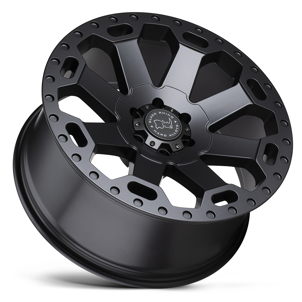 Set 4 Black Rhino Warlord 17x9 8x170 Matte Gunmetal Wheels 17" 12mm For Ford Rim