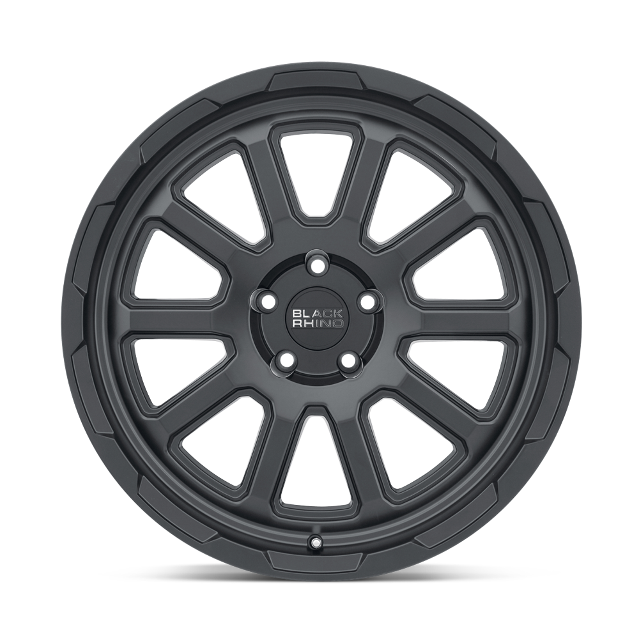 Set 4 Black Rhino Chase 18x8 5x5 Matte Black Wheels 18" 10mm Rims For Jeep