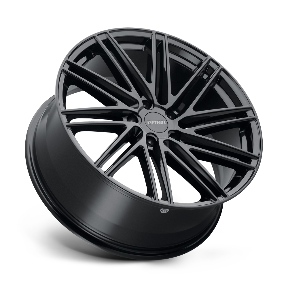 Set 4 18" Petrol P1C 18x8 5x112 40mm Gloss Black Wheels Sedan Coupe Car Rims