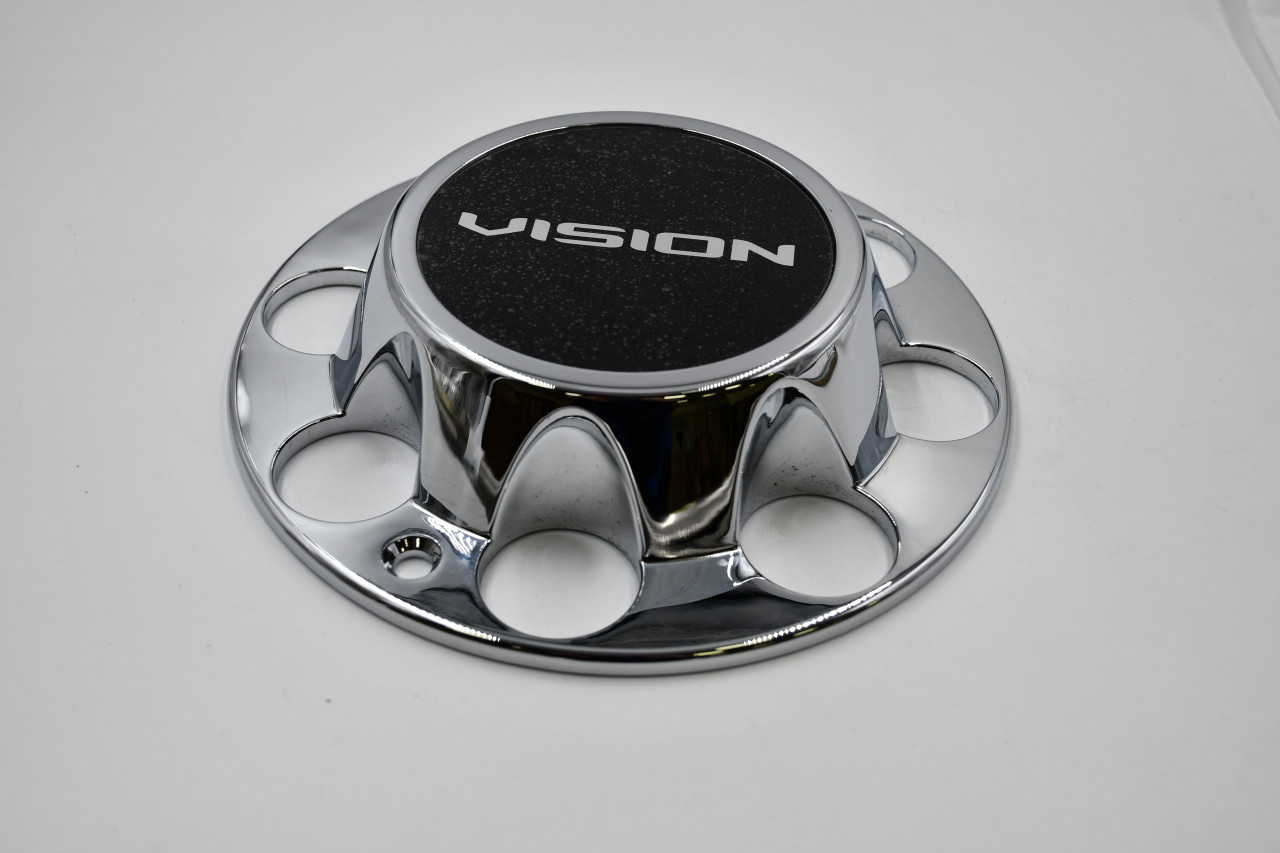 Vision Chrome/Black Wheel Center Cap Hub Cap C181Z-1F 8.5" Vision
