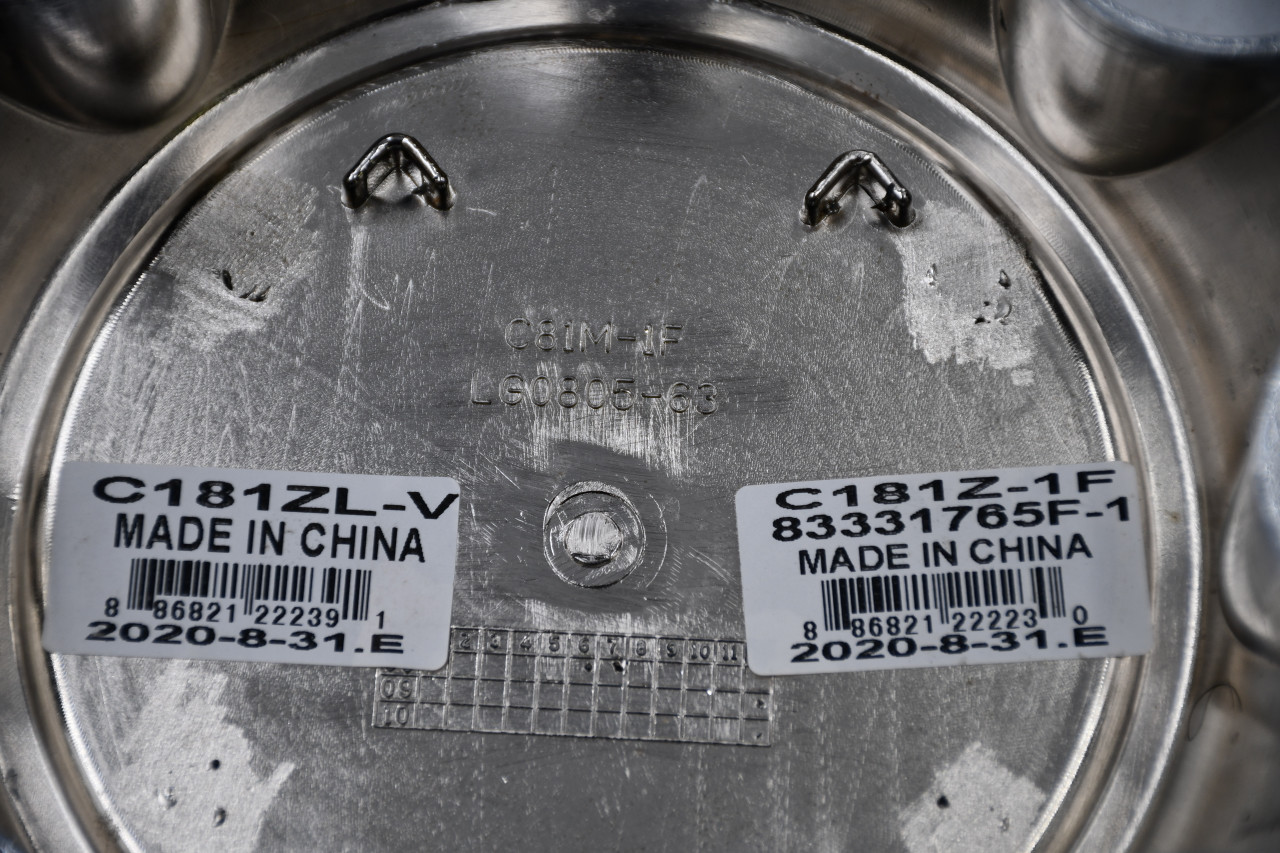 Vision Chrome/Black Wheel Center Cap Hub Cap C181Z-1F 8.5" Vision