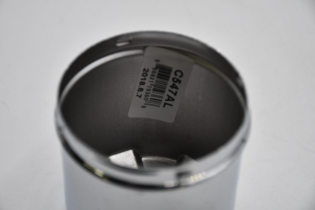 Vision Chrome/ Black & Chrome Logo Wheel Center Cap Hub Cap C547AL 2.625" Vision Push Thru