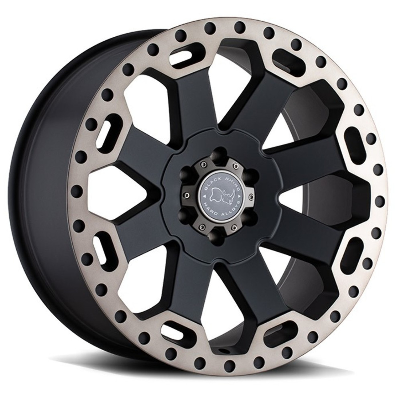 Set 4 Black Rhino Warlord 18x8 5x110 Black W  Machined Tint Wheels 18" 35mm