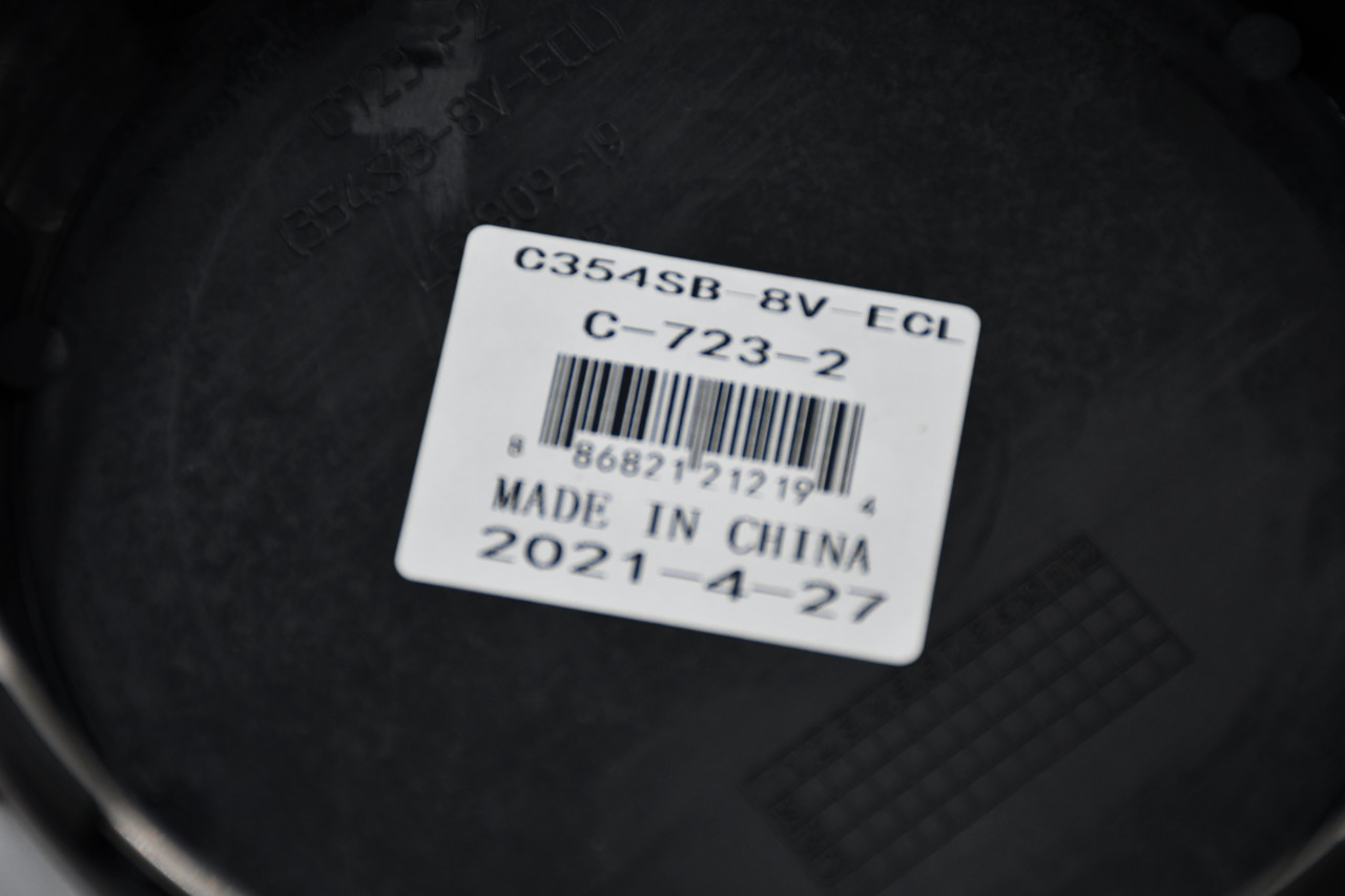 Vision Flat Black/Gloss Black Wheel Center Cap Hub Cap C354SB-8V-ECL 4.875" Vision Snap In