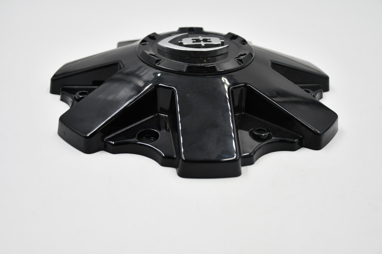 Vision Gloss Black/ Chrome Logo Wheel Center Cap Hub Cap C411GB(N) 9" Vision 8 Lug Bolt on