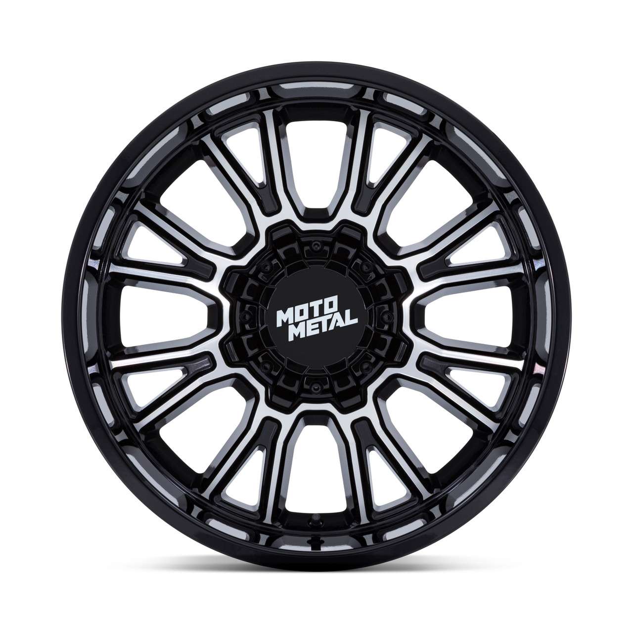 22" Moto Metal MO810 Legacy 22x9 8x170 1mm Gloss Black Machined Wheel Truck Rim Offroad