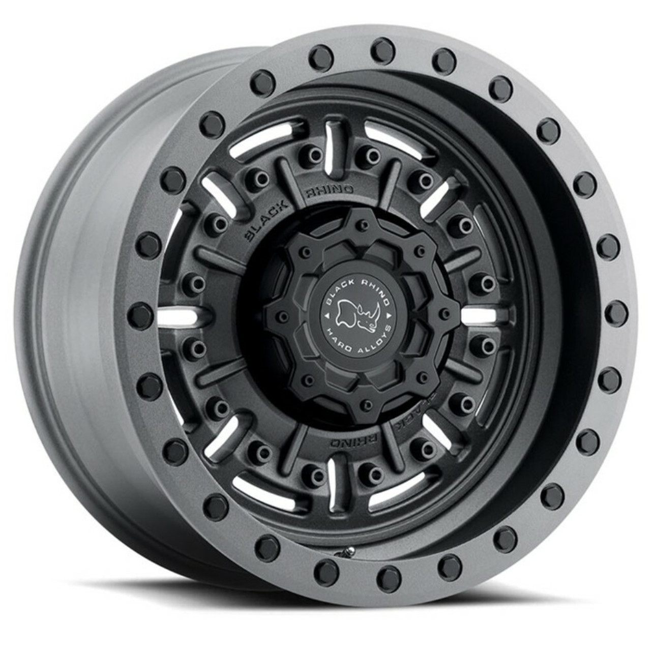 Set 4 18" Black Rhino Abrams 18x9.5 8x6.5 Textured Matte Gunmetal Wheels -18mm
