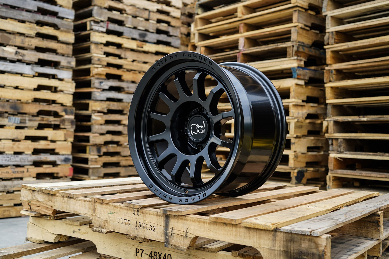 Set 4 Black Rhino Rapid 18x9 6x5.5 Matte Black Wheels 18" 12mm Rims