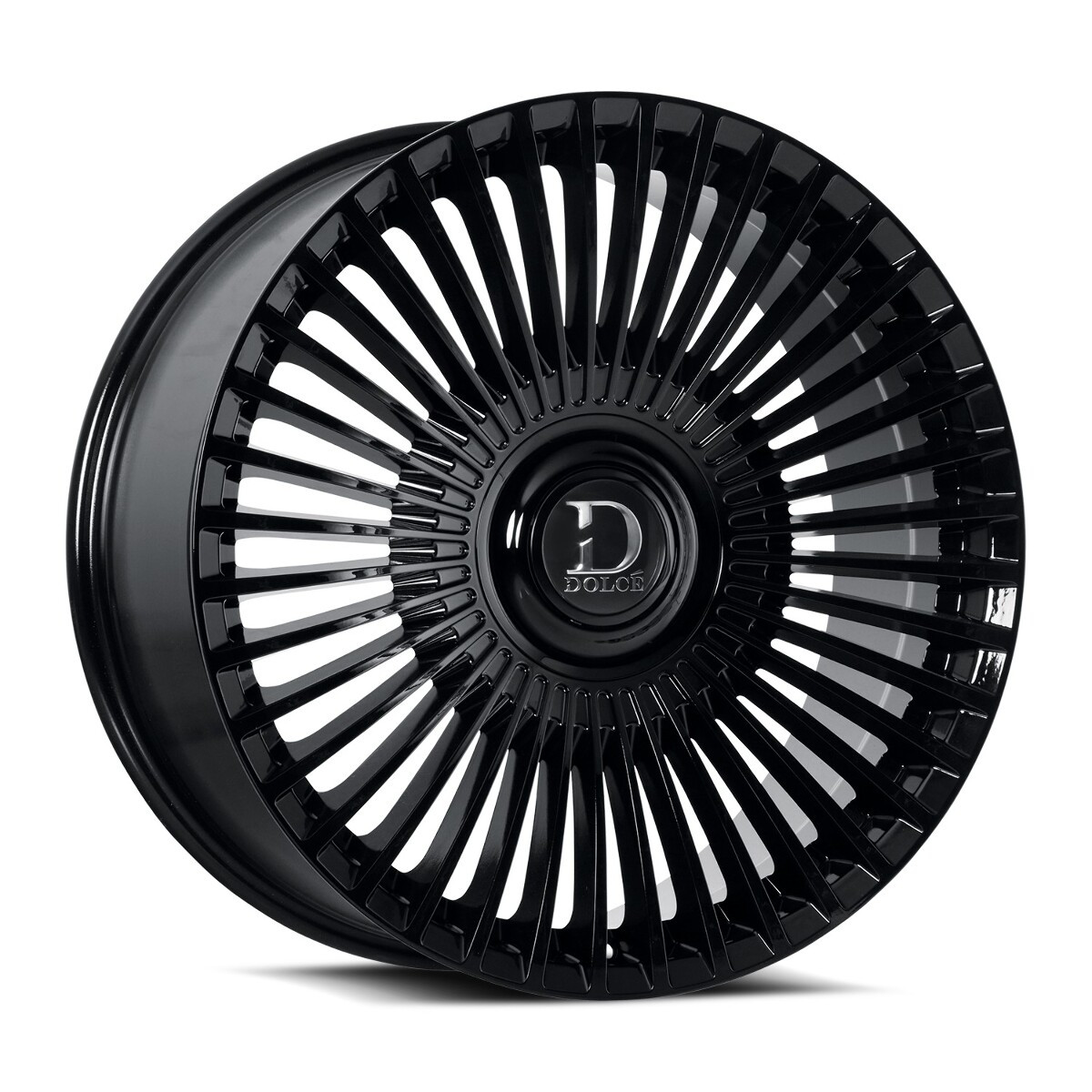 Set 4 24" Dolce Luxury Trento Gloss Black 24x10 Wheels 5x112 5x120 35mm Rims