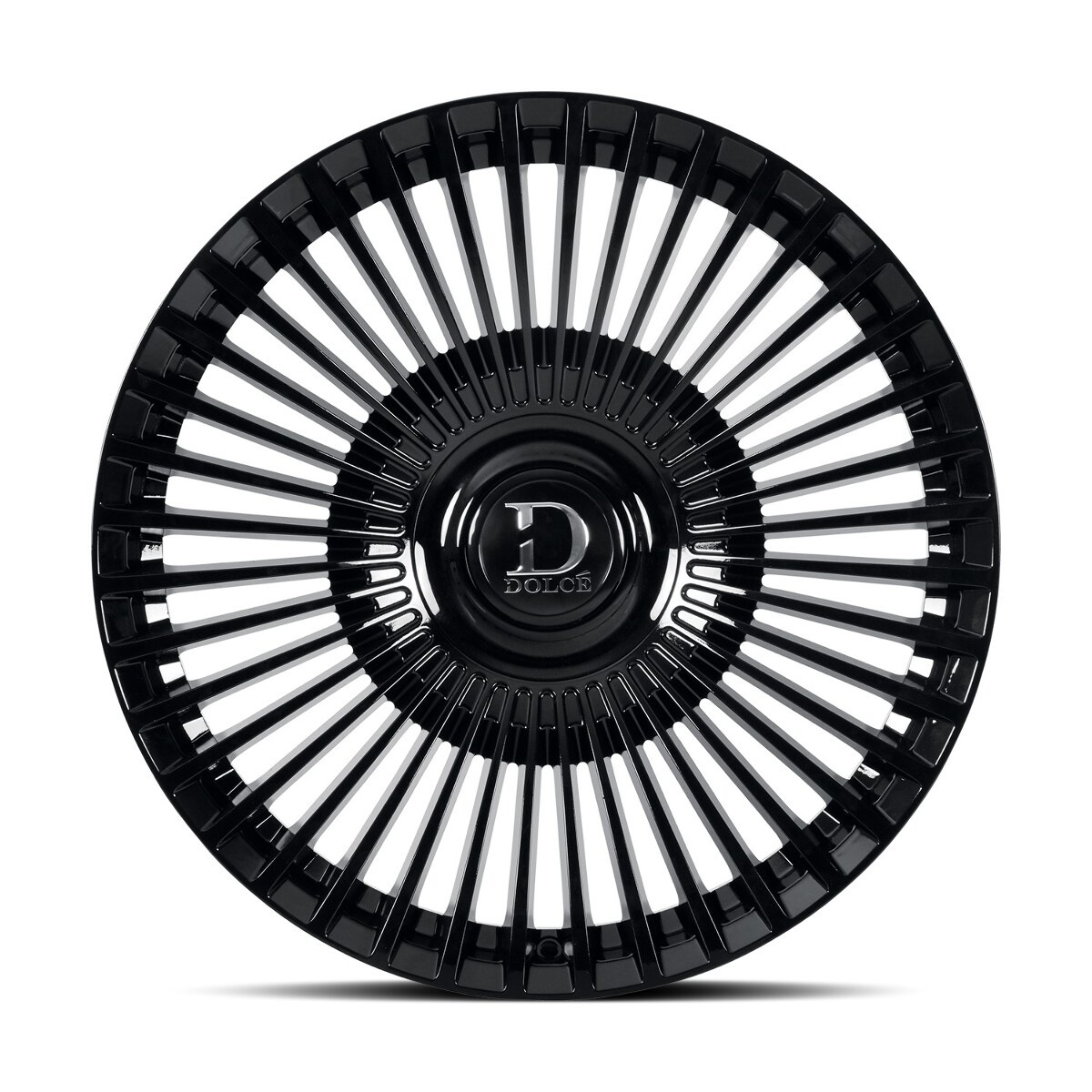 Set 4 24" Dolce Luxury Trento Gloss Black 24x10 Wheels 5x112 5x120 35mm Rims