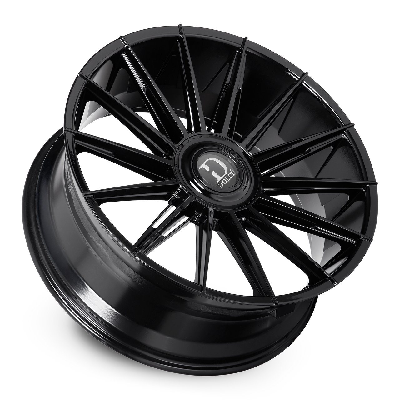 Set 4 24" Dolce Luxury Mirelli Gloss Black 24x10 Wheels 6x135 6x5.5 35mm Rims