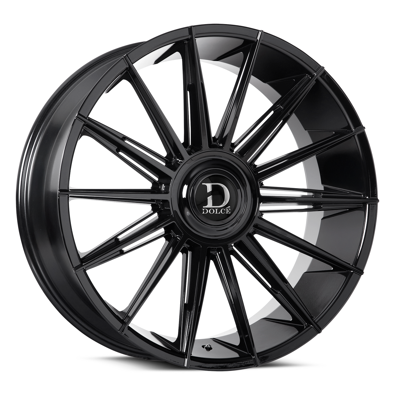 24" Dolce Luxury Mirelli Gloss Black 24x10 Wheel 6x135 6x5.5 (6x139.7) 20mm Rim