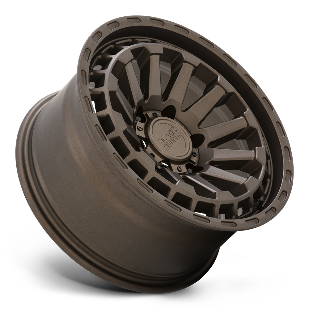 Set 4 18" Black Rhino Raid 18x9.5 6x5.5 12mm Matte Bronze Offroad Truck SUV Rims Wheels