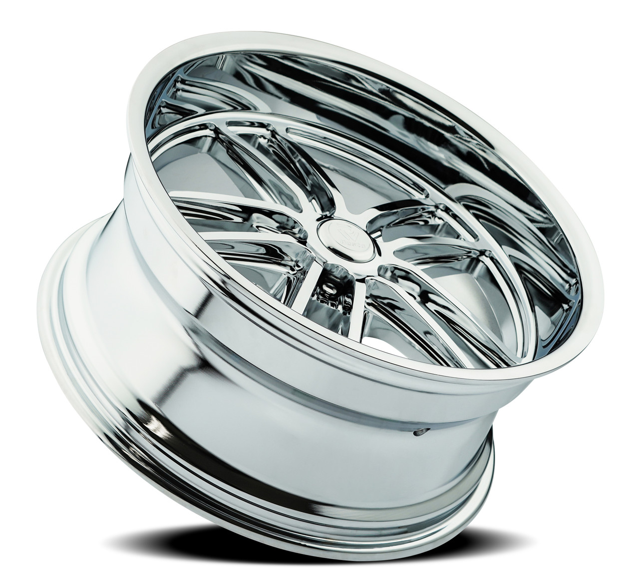 22" Resto Maverick F103 Milled Window Chrome Plated 22x9 Wheel 5x4.5 15mm Rim