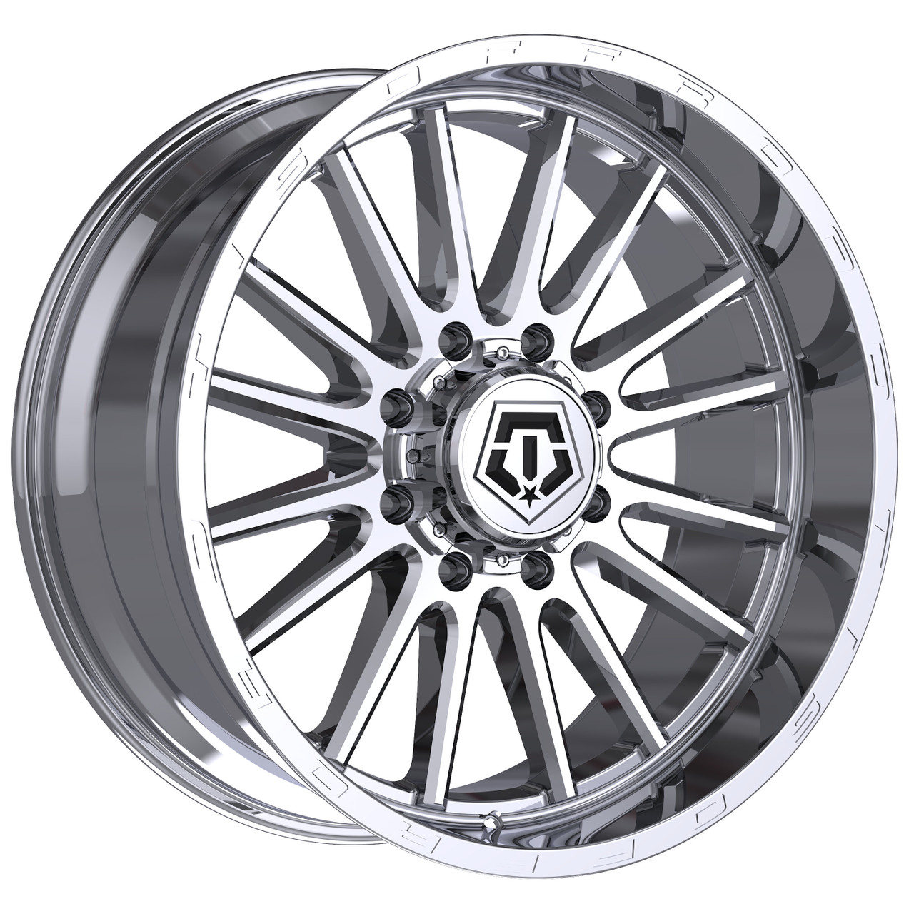 22" TIS 567C Chrome Plated Wheel 22x10 8x180 -19mm Offroad For Chevy GMC Rim