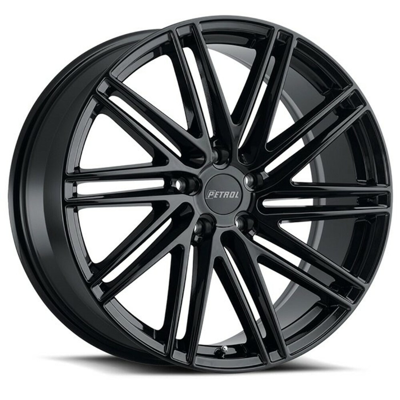 Set 4 Petrol P1C 19x8 5x4.5 Gloss Black Wheels 19" 40mm Rims