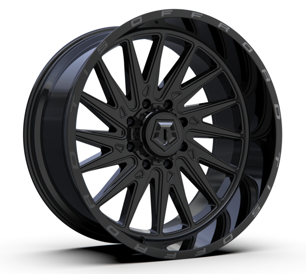 18" TIS 547B Gloss Black Wheel 18x9 5x5 5x5.5 0mm For Jeep Dodge Ram Truck Rim