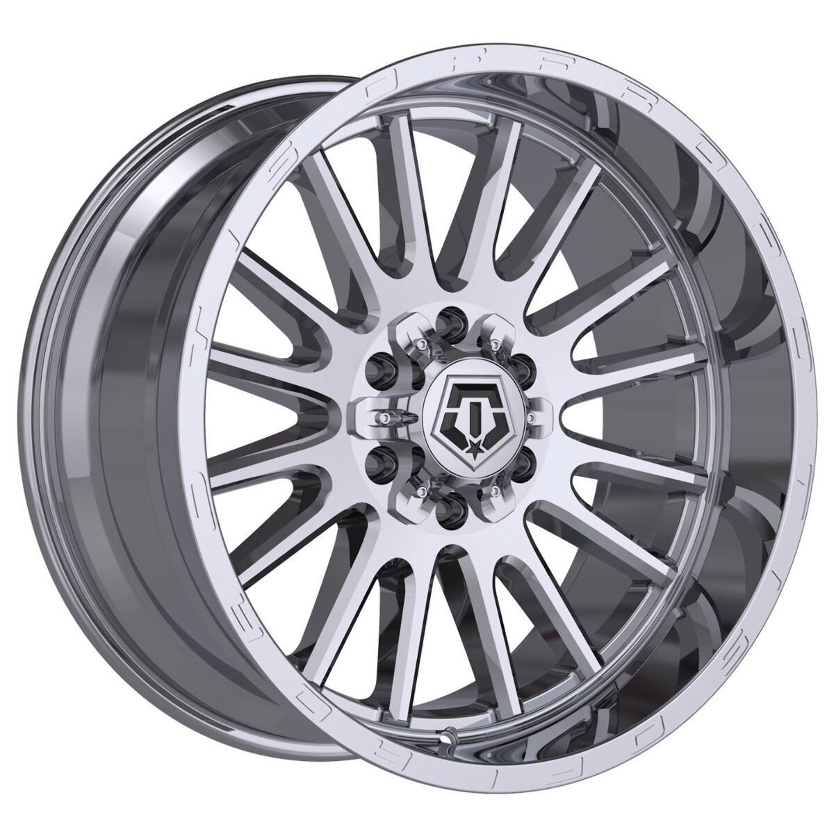 Set 4 22" TIS 567C Chrome Plated Wheels 22x12 6x135 6x5.5 -44mm Offroad Rims