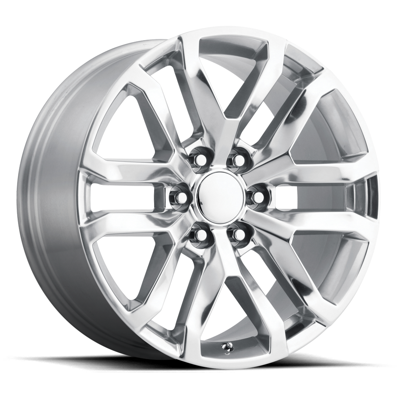 Set 4 Performance Replicas PR196 22x9 6x5.5 Chrome Wheels 22" 24mm Rims