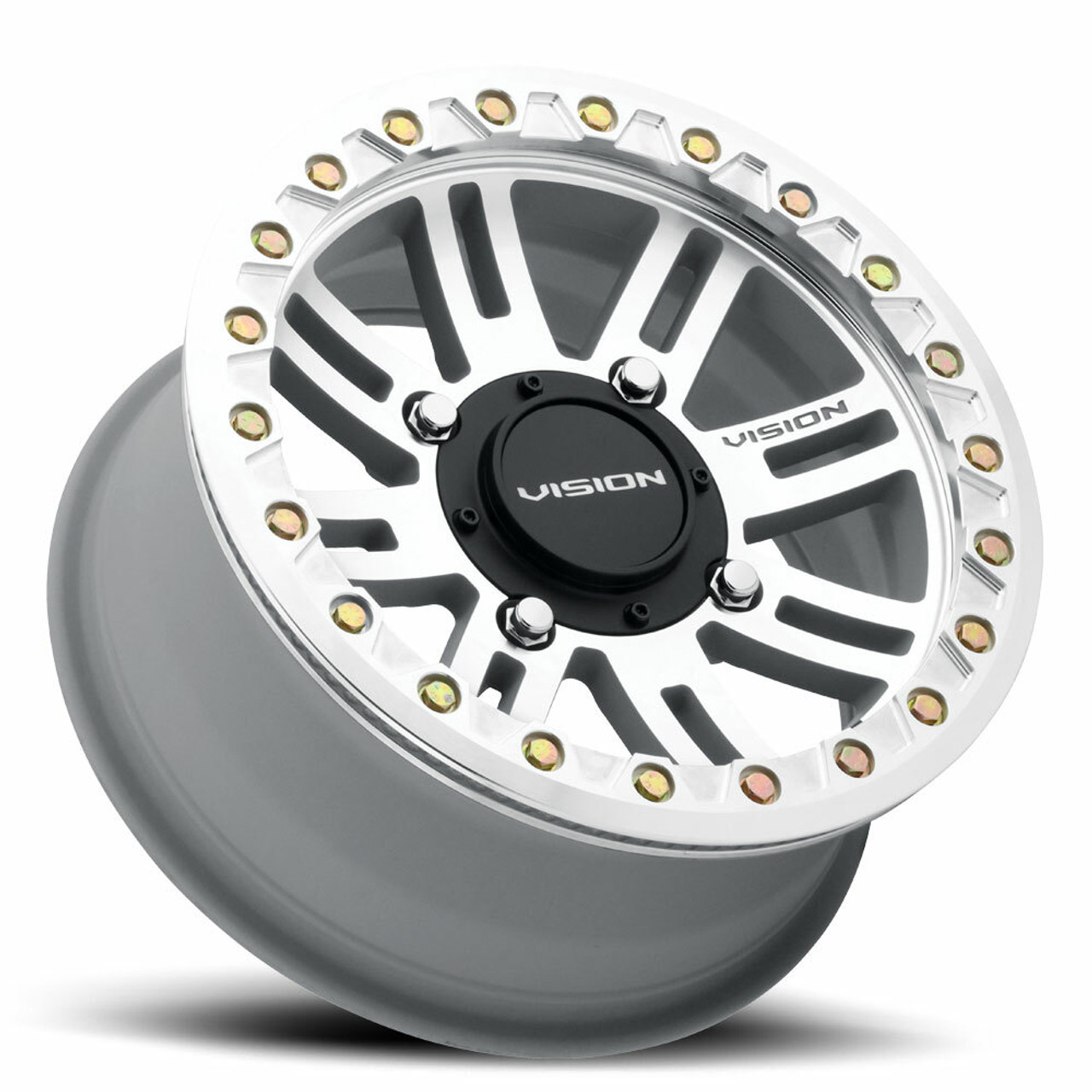 15" Vision ATV 356 Manx 2 Beadlock Machined Wheel 15x7 4x156 38mm Rim