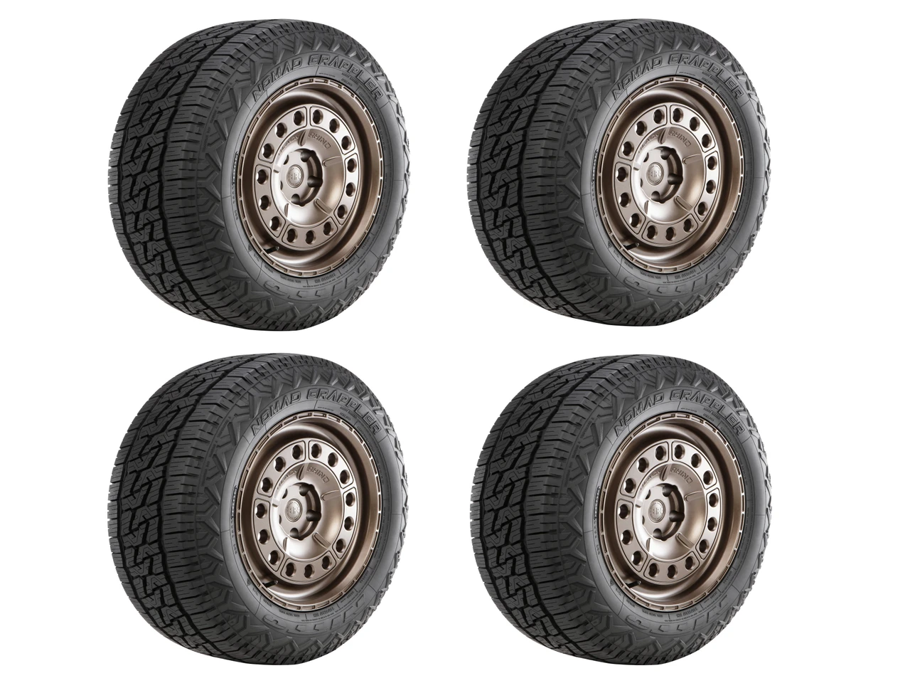 Nitto Nomad Grappler A/T all-terrain tire for CUVs and SUVs featuring rugged tread styling for everyday driving and light off-road adventures