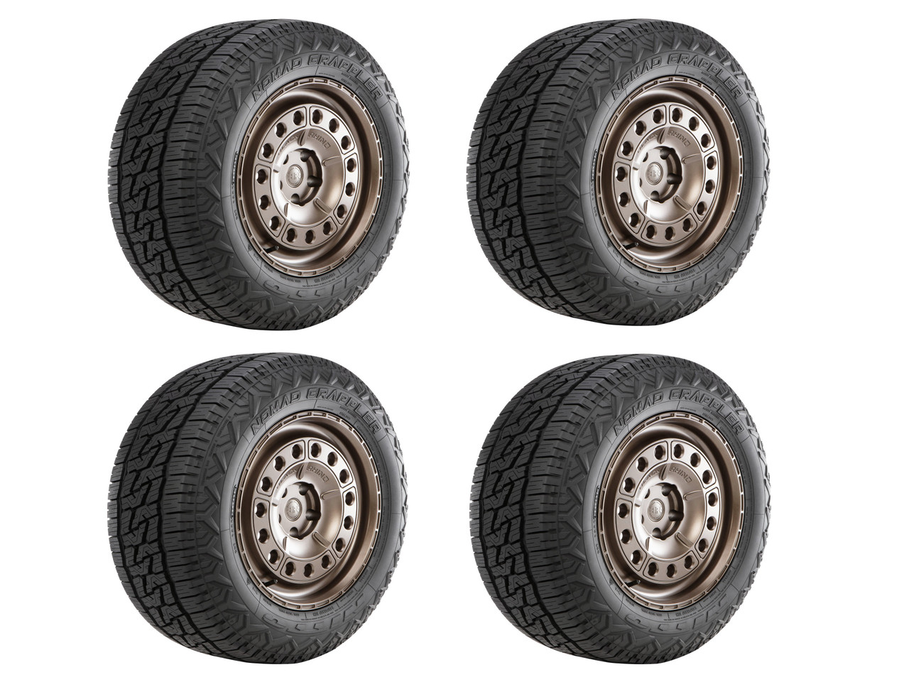 Nitto Nomad Grappler A/T all-terrain tire for CUVs and SUVs featuring rugged tread styling for everyday driving and light off-road adventures