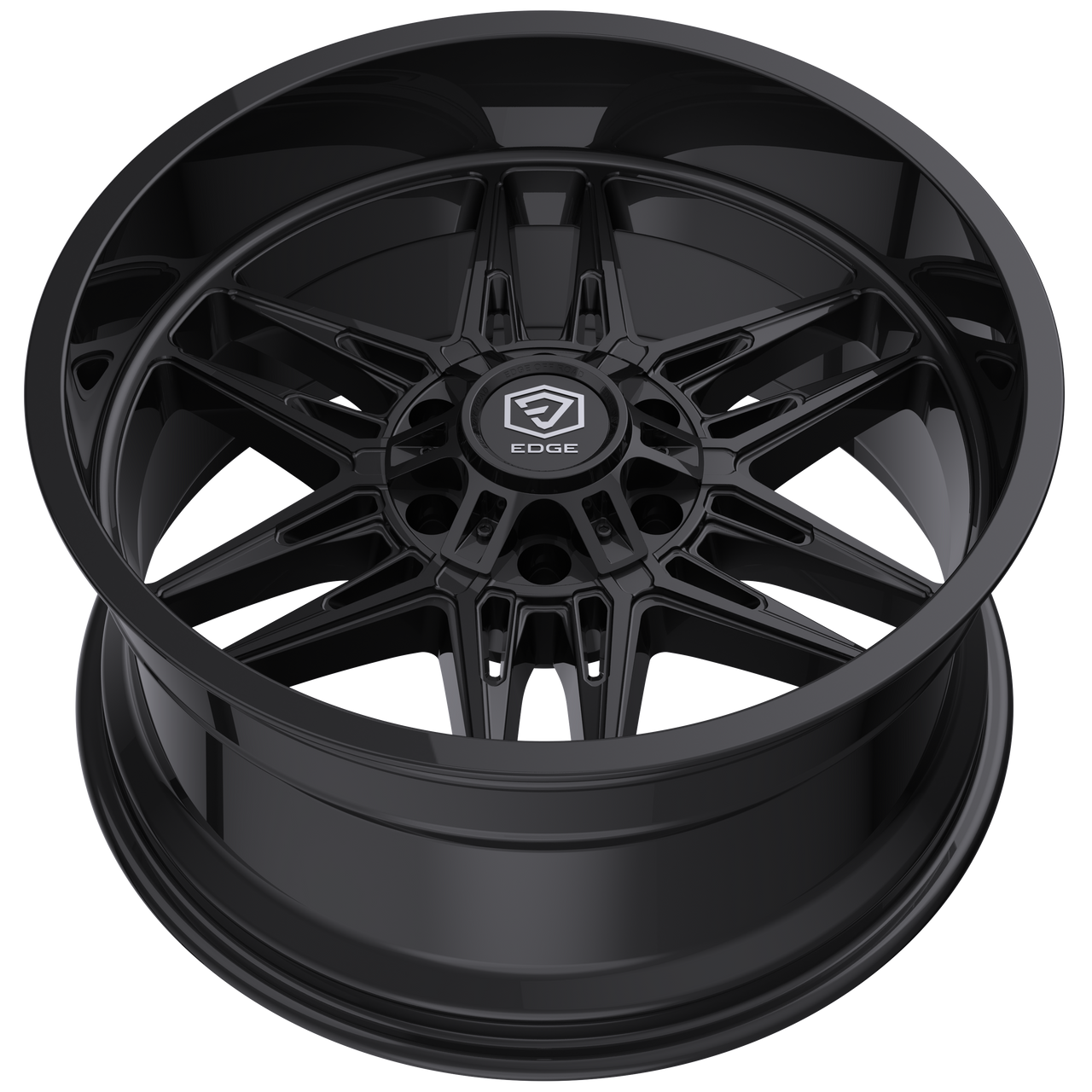 20" Edge Off Road 303B Gloss Black Wheel 20x9 6x135 6x5.5 0mm Truck SUV Rim