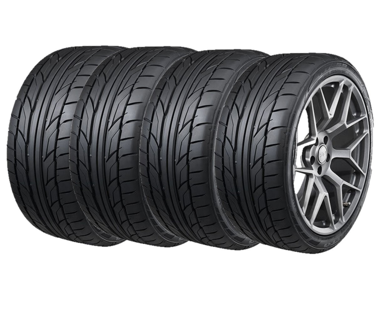 Nitto NT555 G2 high-performance street tire featuring an aggressive tread design for sports cars, muscle cars and performance vehicles