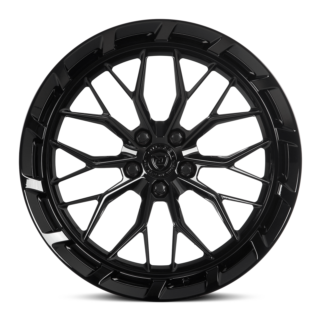 22" Dolce Performance Magari Gloss Black 22x9 Wheel 5x112 30mm Luxury Rim