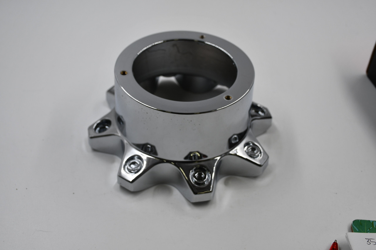 Vision Chrome Wheel Center Cap Hub Cap C394-8(CHR) 7" Vision Open End 8 Lug No Logo/Badge