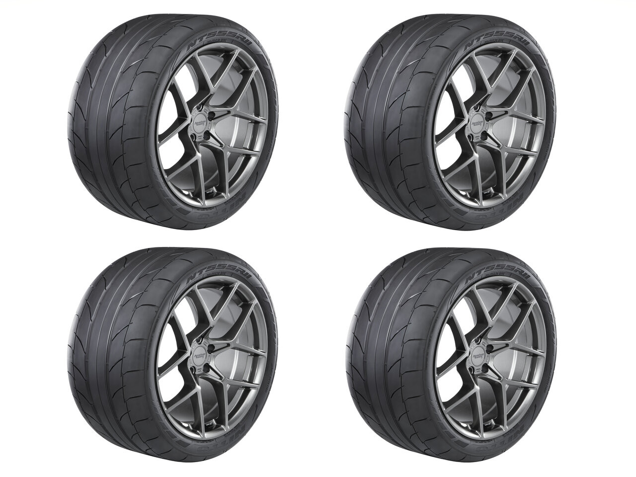 Set 4 345/30R19 Nitto NT555RII Tires Summer 105W 27.2" 3453019 D.O.T. Compliant Competition Drag Radial Tires