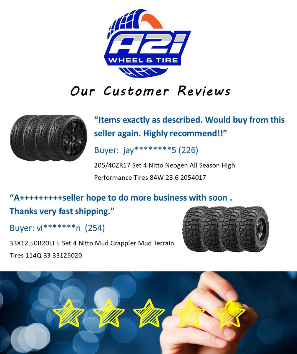 Set 4 245/50R16 Nitto NT555RII Tires Summer 97W 25.67" 2455016 D.O.T. Compliant Competition Drag Radial Tires