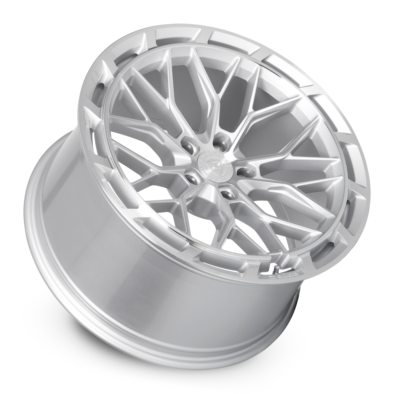 22" Dolce Performance Magari Gloss Silver Machined Face 22x9 5x112 30mm Wheel